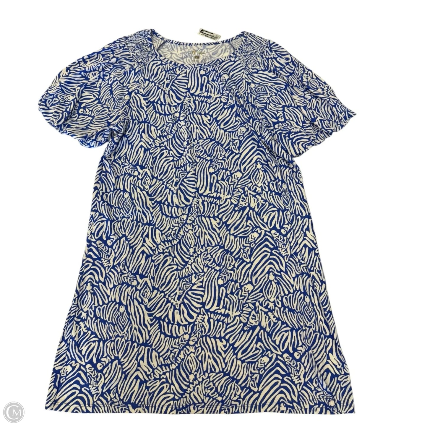 Dress Designer By Lilly Pulitzer In Blue & White, Size: Xl
