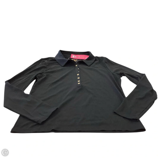 Top Long Sleeve Designer By Lilly Pulitzer In Black, Size: Xl