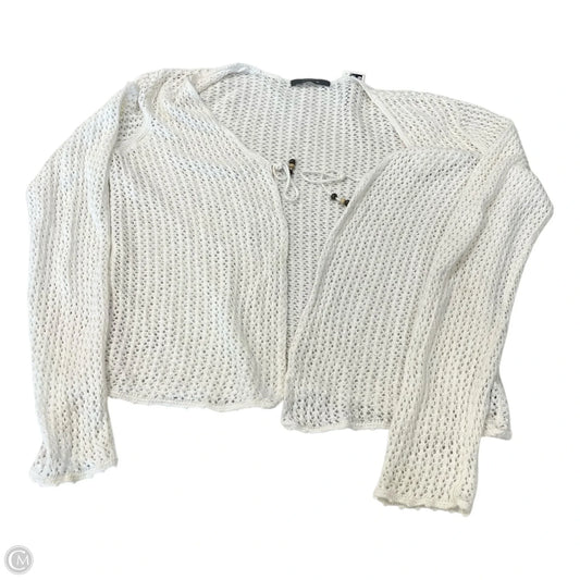 Cardigan By Liz Claiborne In Cream, Size: Osfm