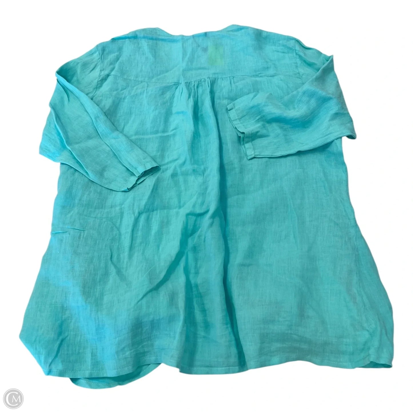 Top 3/4 Sleeve By Clothes Mentor In Teal, Size: L