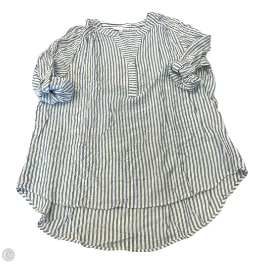 Top 3/4 Sleeve By Jane And Delancey In Striped Pattern, Size: 1x