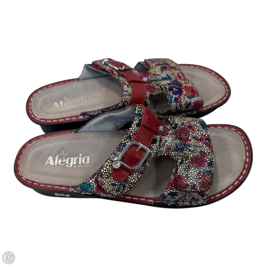 Sandals Flats By Alegria In Multi-colored, Size: 8.5