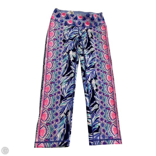 Capris Designer By Lilly Pulitzer In Pink & Purple, Size: Xs