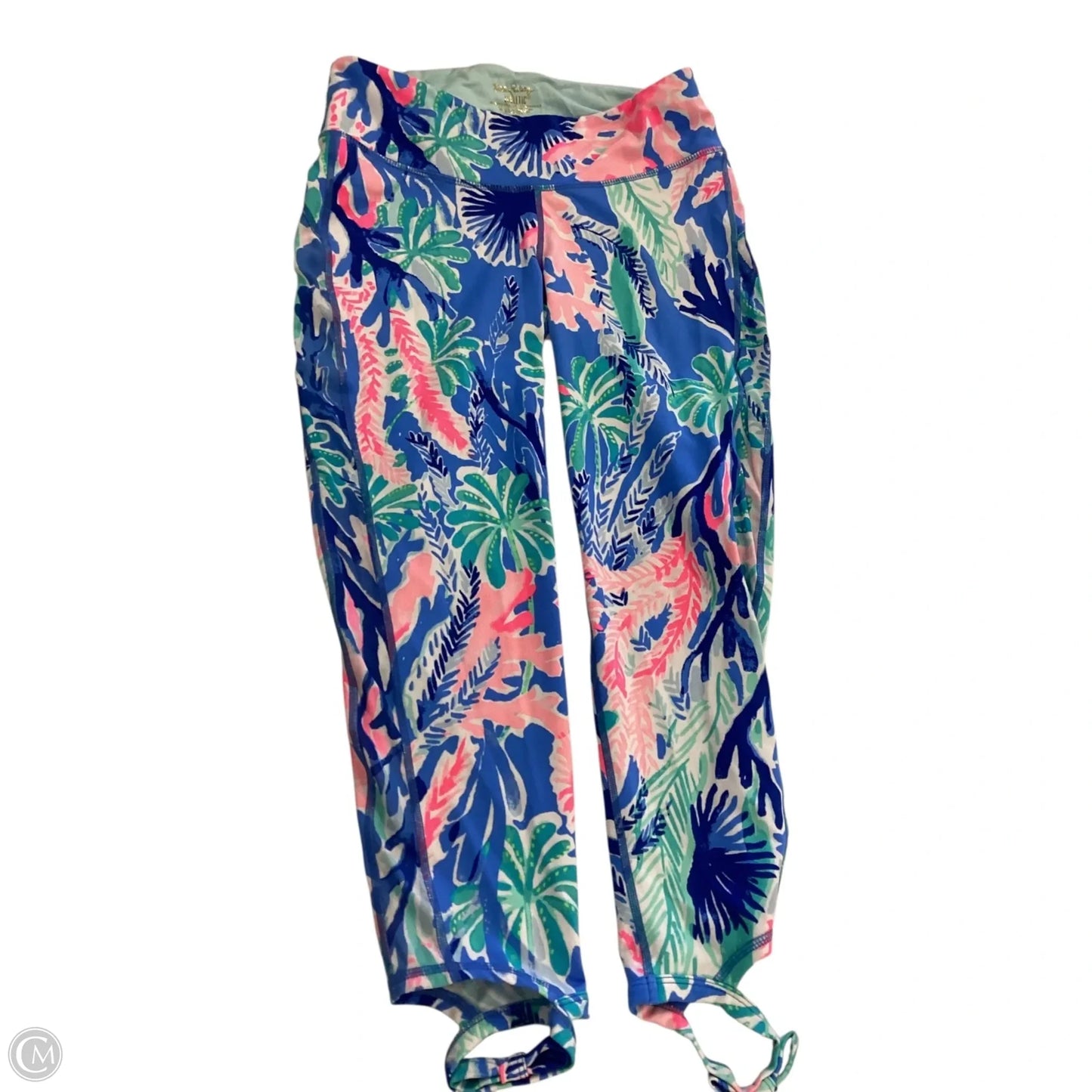 Capris Designer By Lilly Pulitzer In Blue & Pink, Size: S