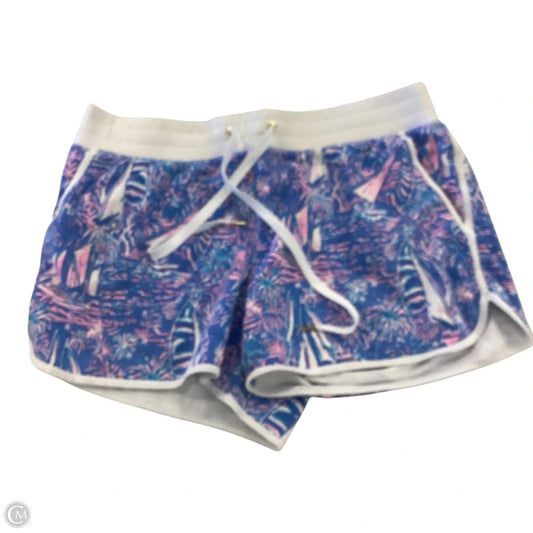 Capris Designer By Lilly Pulitzer In Blue & Green, Size: L