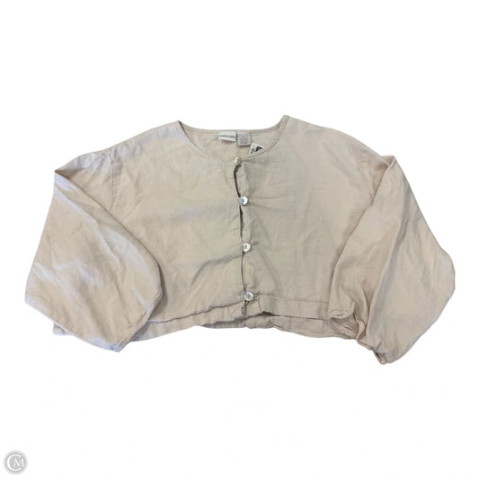 Top 3/4 Sleeve By Cherokee In Cream, Size: Xl