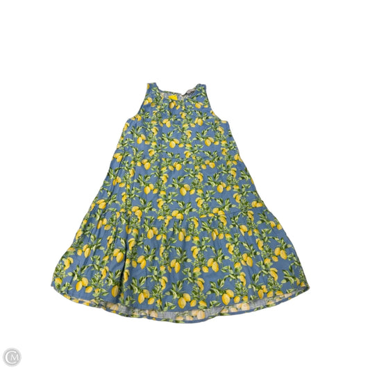 Dress Casual Short By Loft In Blue & Yellow, Size: S