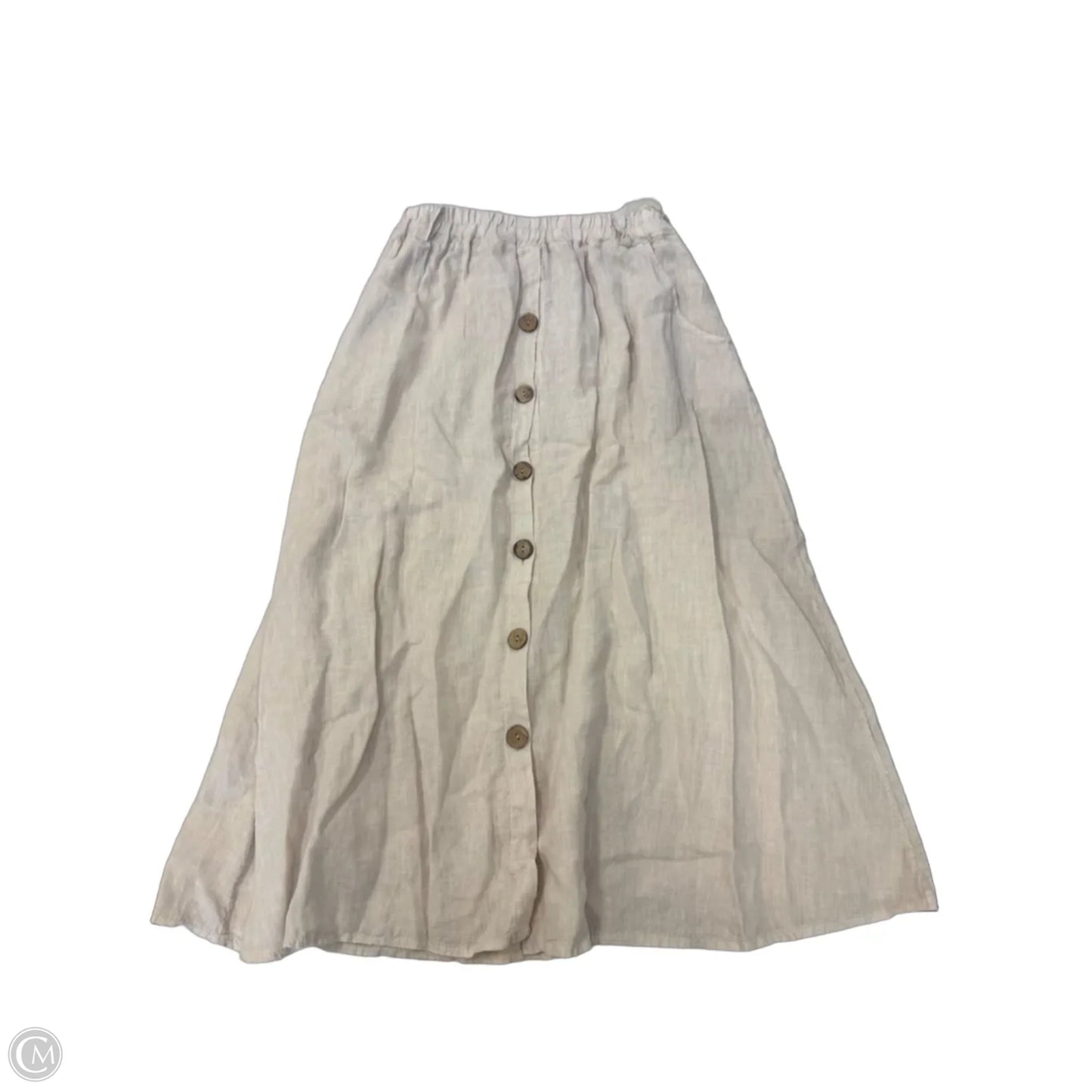 Skirt Maxi By Clothes Mentor In Beige, Size: Osfm