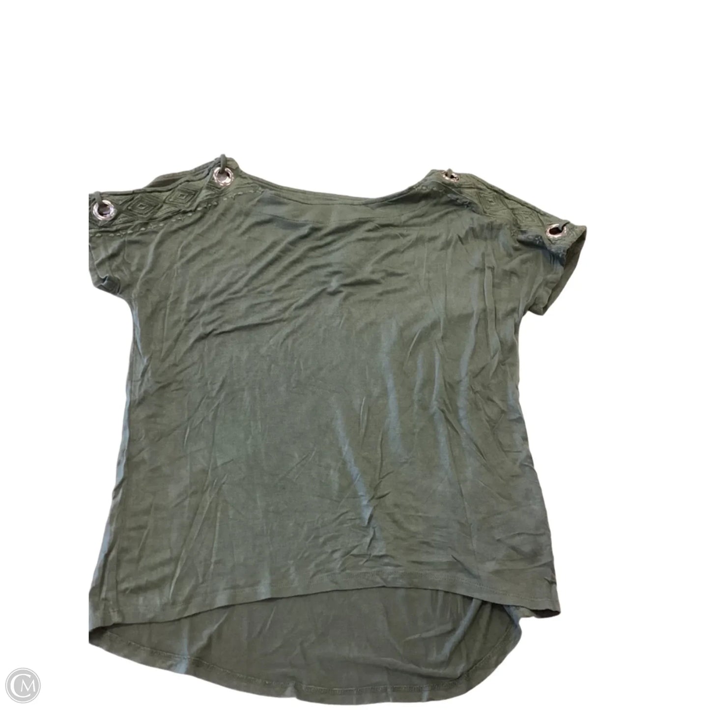Top Short Sleeve By Cable And Gauge In Green, Size: Xs
