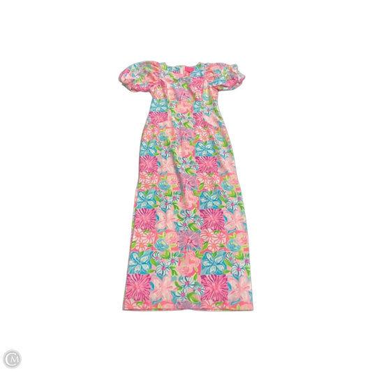 Dress Designer By Lilly Pulitzer In Floral Print, Size: 4
