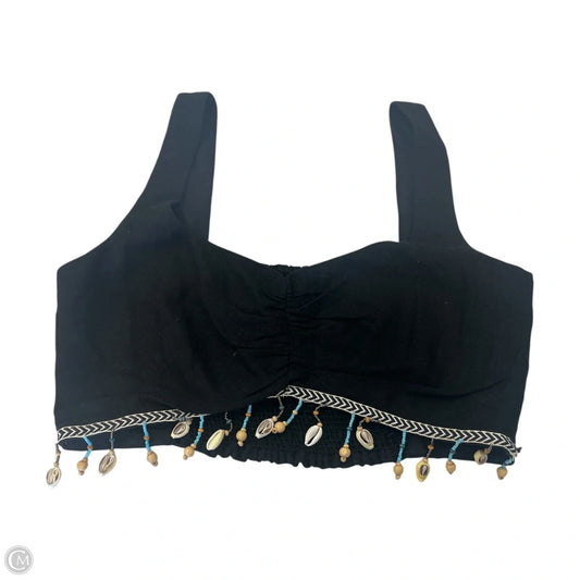 Top Sleeveless By Zara In Black, Size: L