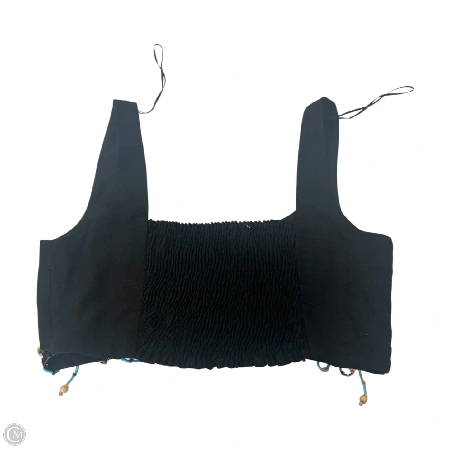Top Sleeveless By Zara In Black, Size: L