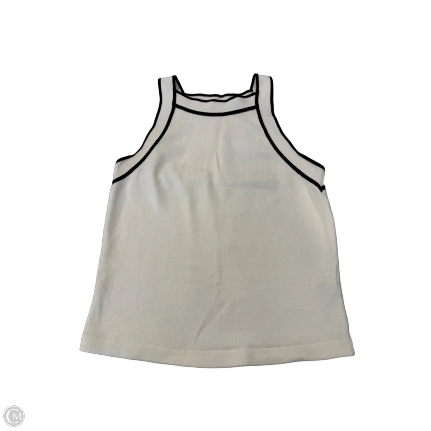 Top Sleeveless By Massimo Dutti In Black & Cream, Size: M
