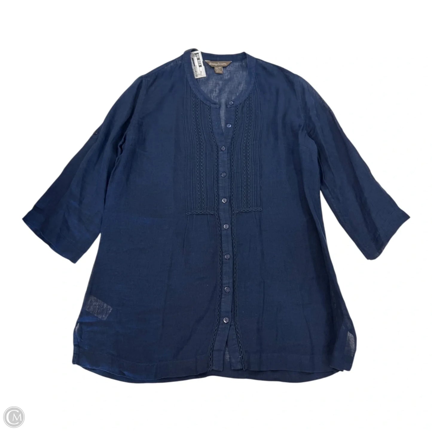 Top 3/4 Sleeve By Tommy Bahama In Navy, Size: Xs
