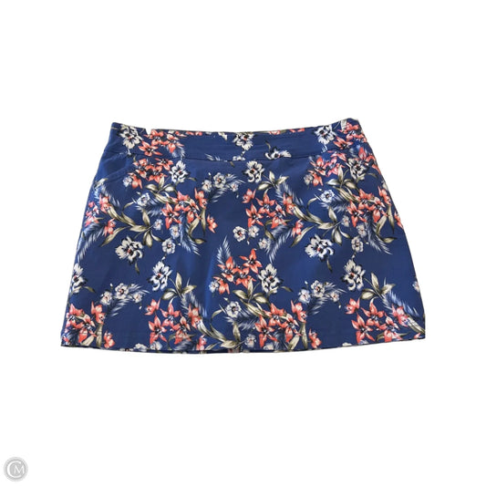 Skort By Mario Serrani In Floral Print, Size: 1x