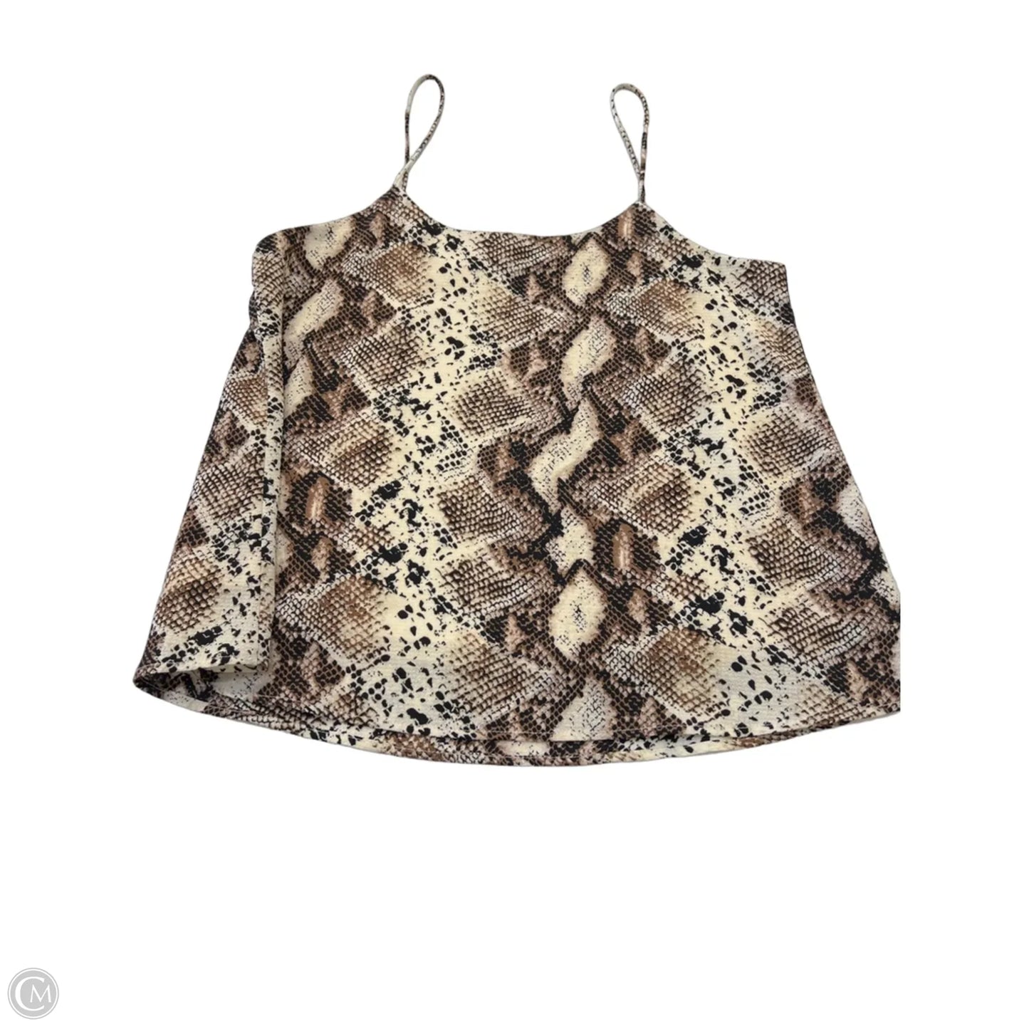 Top Sleeveless By Altard State In Snakeskin Print, Size: S