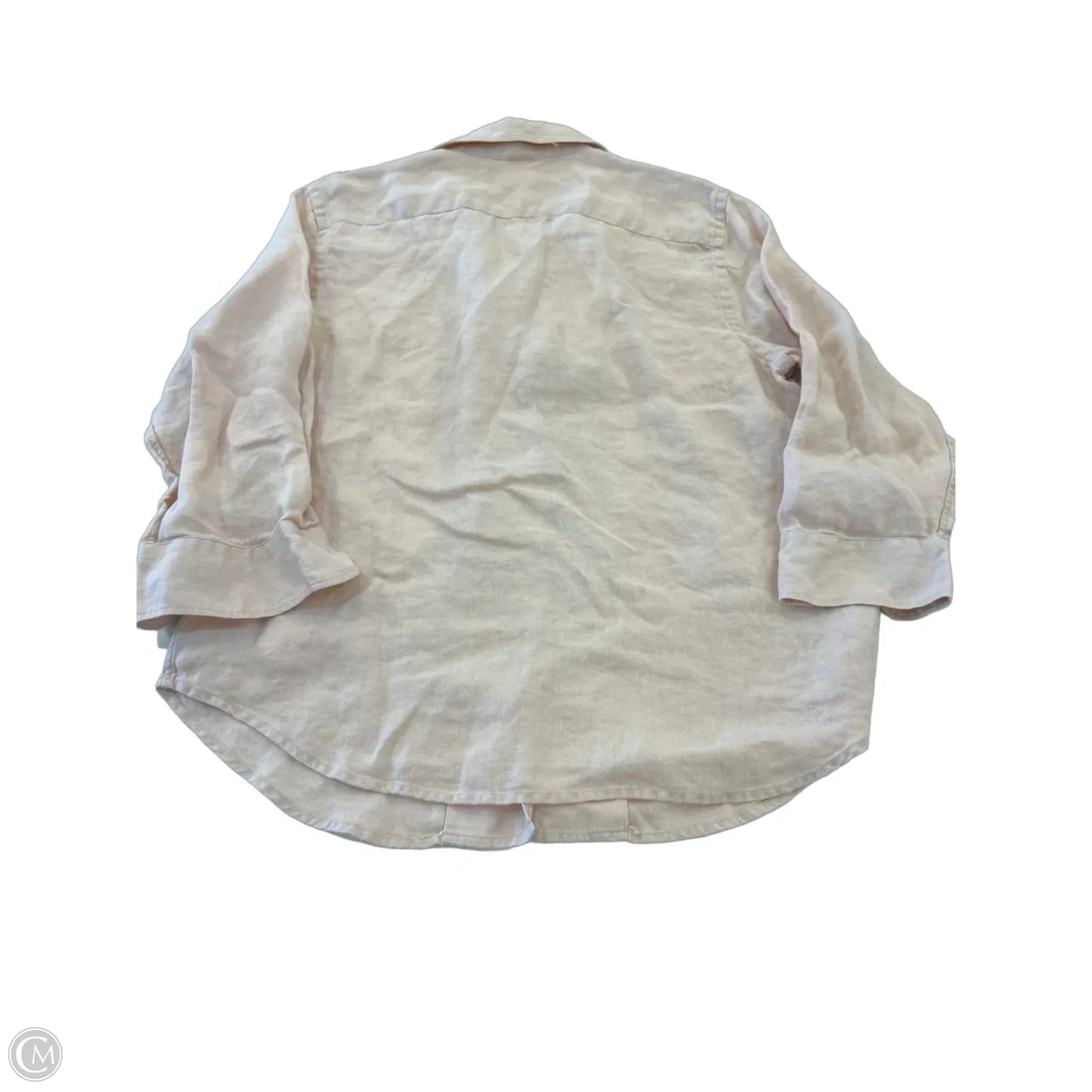 Top 3/4 Sleeve By Lauren By Ralph Lauren In Pink, Size: L
