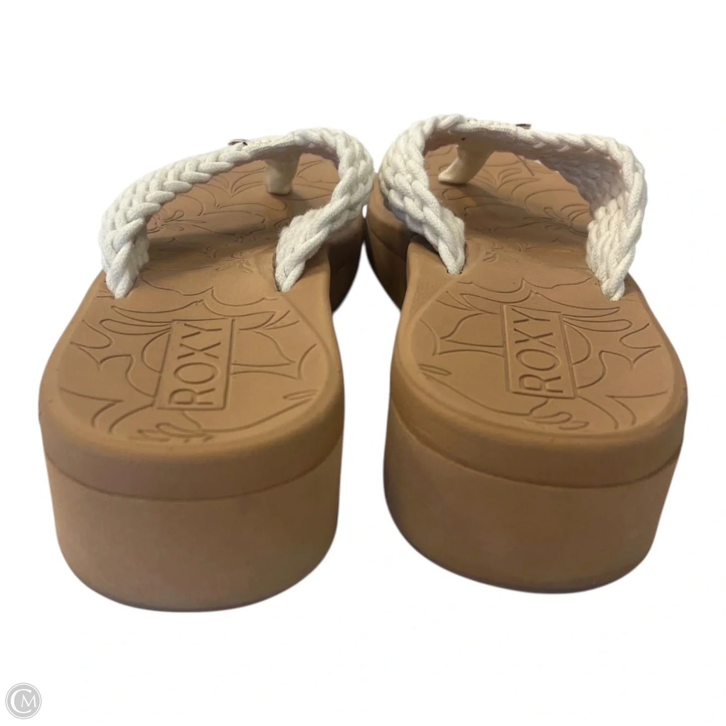 Sandals Flip Flops By Roxy In White, Size: 7
