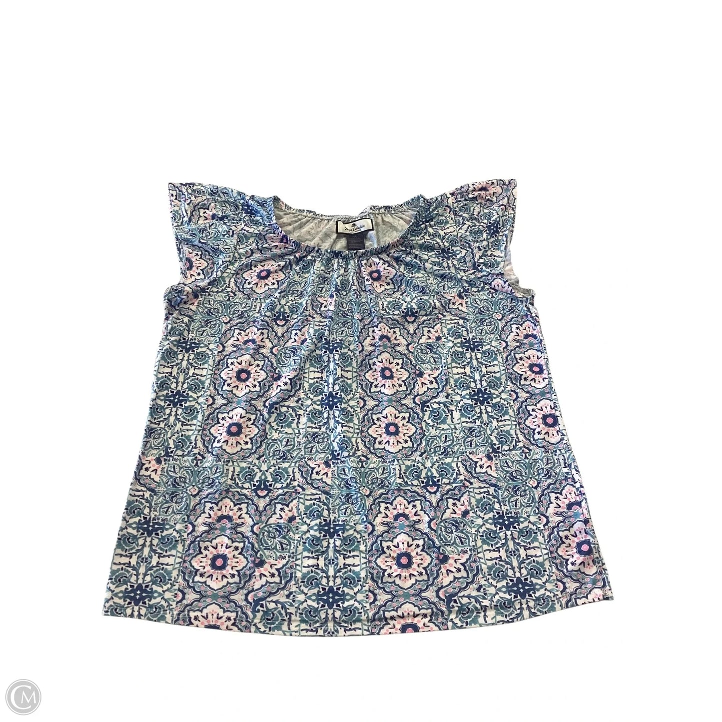 Top Sleeveless By Stella Parker In Blue & Pink, Size: M