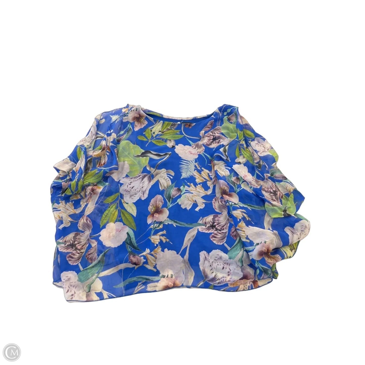 Top Short Sleeve By Clothes Mentor In Floral Print, Size: Osfm