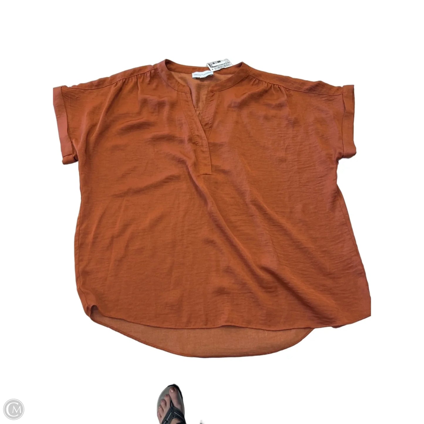 Top Short Sleeve By Gibson And Latimer In Brown, Size: S