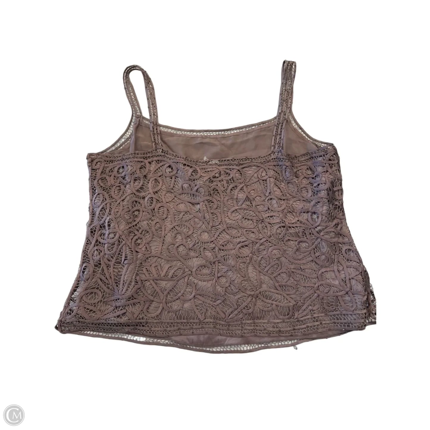Top Sleeveless By Clothes Mentor In Brown, Size: Xl