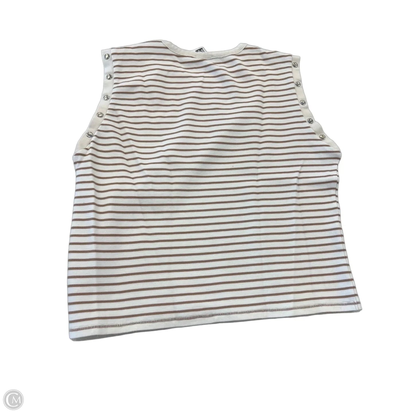 Top Sleeveless By Maeve In Striped Pattern, Size: S