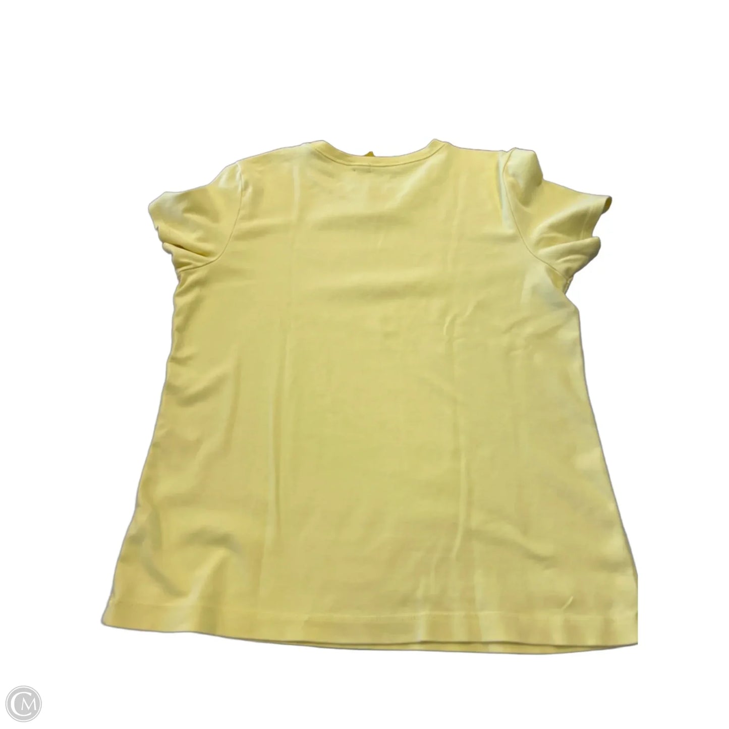 Top Short Sleeve Basic By Chicos In Yellow, Size: L