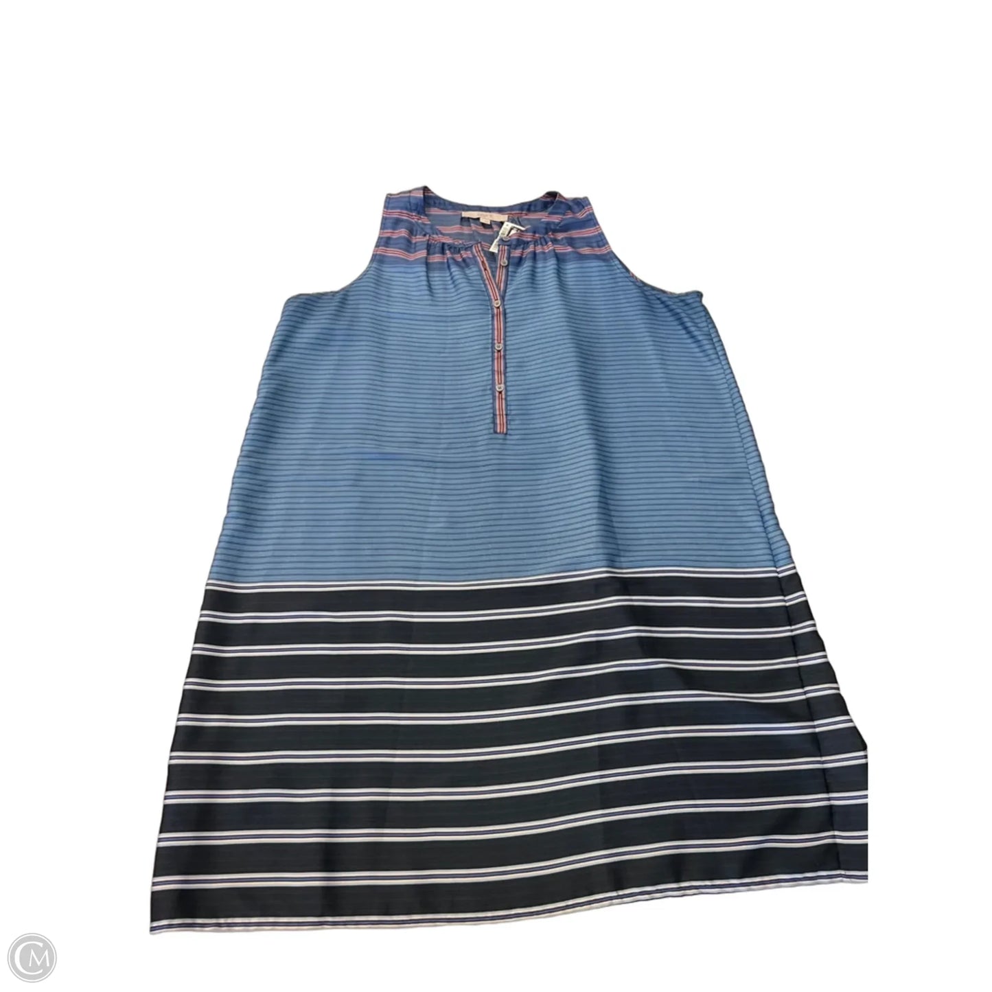 Dress Casual Short By Loft In Blue & Orange, Size: L