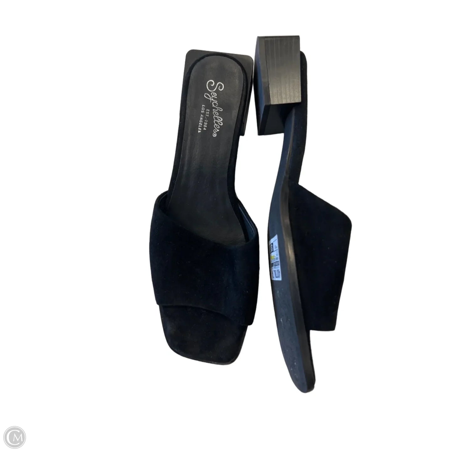Sandals Heels Kitten By Seychelles In Black, Size: 9.5