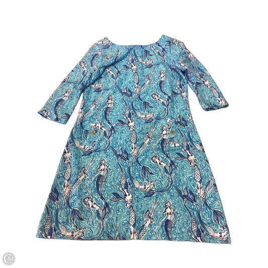 Dress Designer By Lilly Pulitzer In Blue & White, Size: M