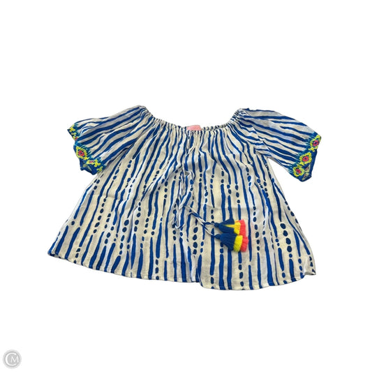 Top Short Sleeve Designer By Lilly Pulitzer In Striped Pattern, Size: Xxs
