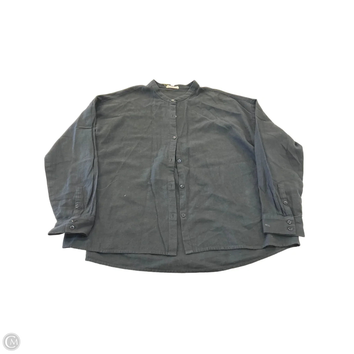 Top Long Sleeve Basic By Eileen Fisher In Black, Size: S