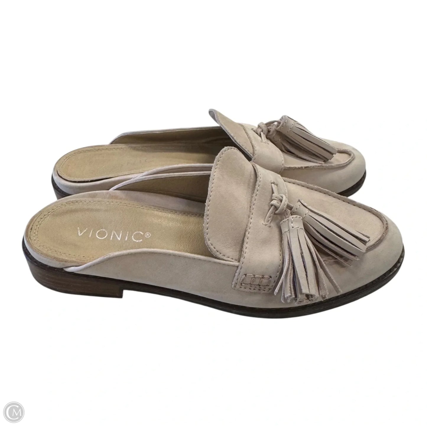 Sandals Heels Block By Vionic In Beige, Size: 7