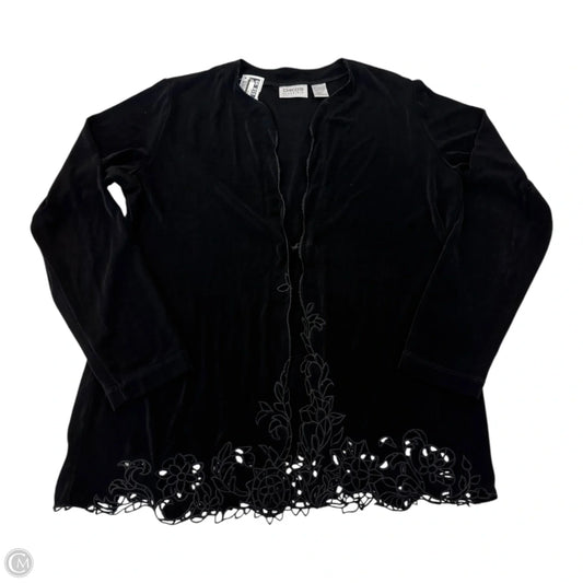 Sweater Cardigan By Chicos In Black, Size: S