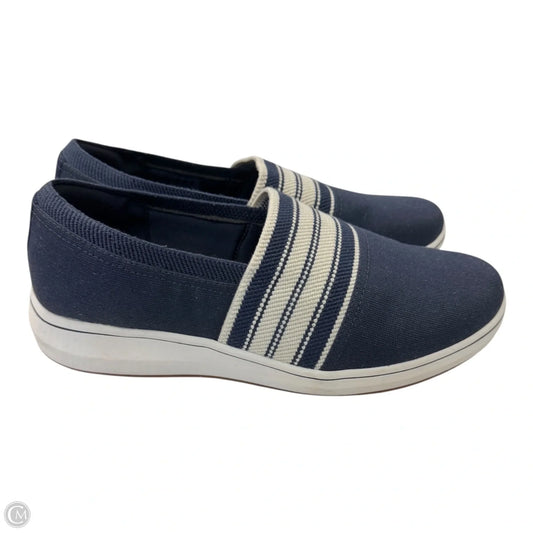 Shoes Athletic By Clarks In Blue & White, Size: 9.5