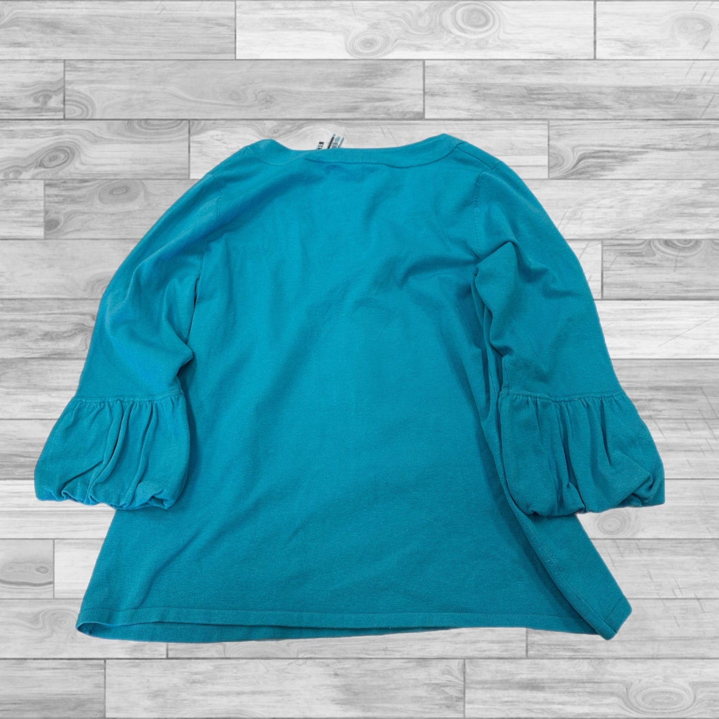 Top 3/4 Sleeve By Inc In Blue, Size: Xl