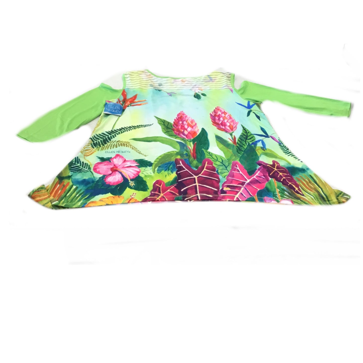 Top Long Sleeve By Clothes Mentor In Floral, Size: M