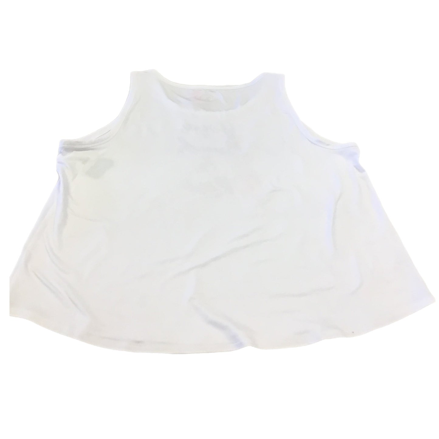 Athletic Tank Top By Clothes Mentor In White, Size: Xl