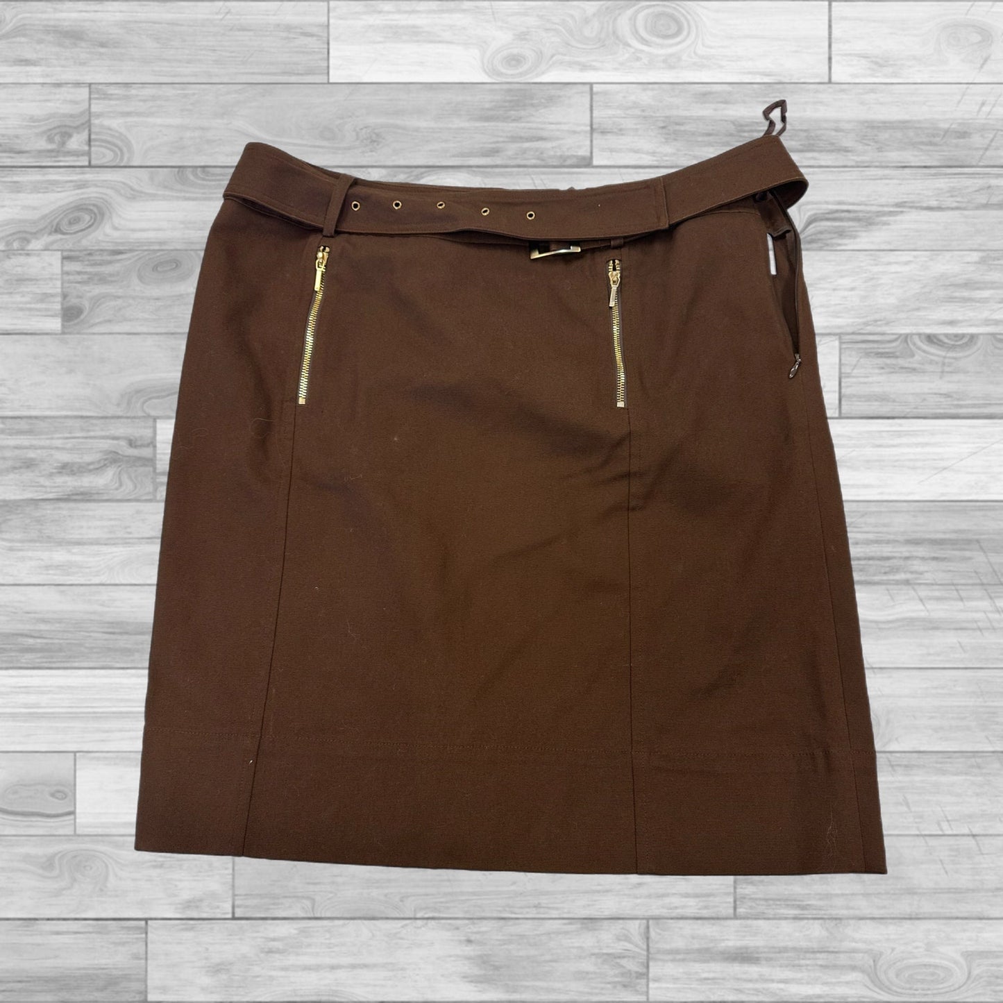 Skirt Mini & Short By Anne Klein In Brown, Size: 12