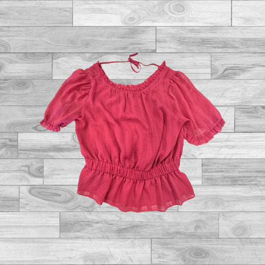 Pink Top Short Sleeve Ann Taylor, Size L