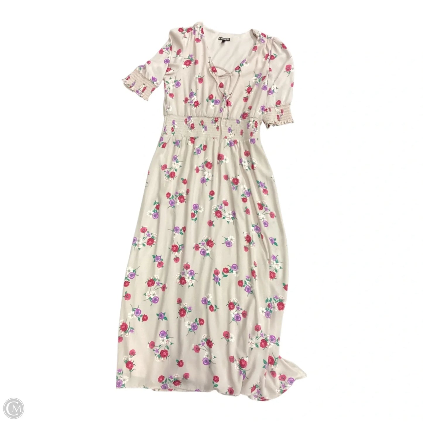 Dress Casual Maxi By Express In Floral Print, Size: M
