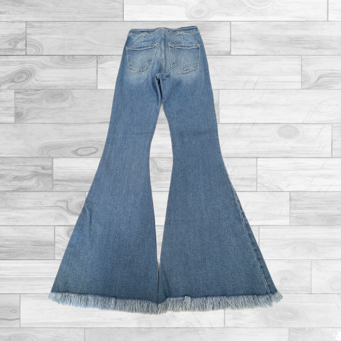 Blue Denim Jeans Flared Kancan, Size 2