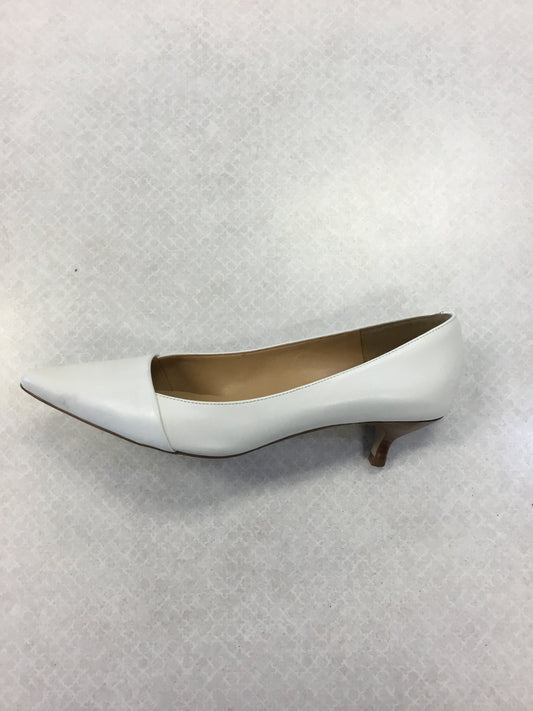 Shoes Heels Kitten By Talbots In White, Size: 9