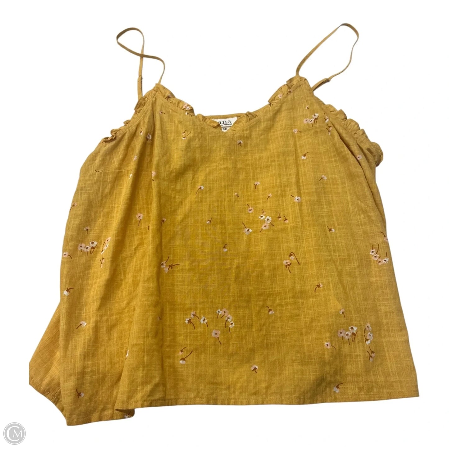 Tank Top By Ana In Yellow, Size: Xxl