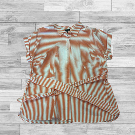 Striped Pattern Top Short Sleeve Talbots, Size Xl