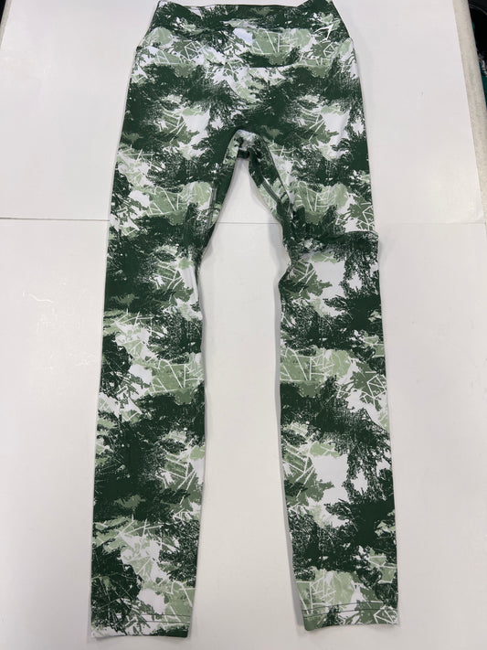 Green & White Athletic Pants Gym Shark, Size M