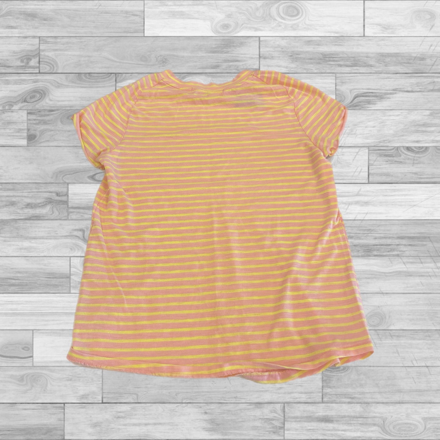 Orange & Yellow Top Short Sleeve Basic We The Free, Size L