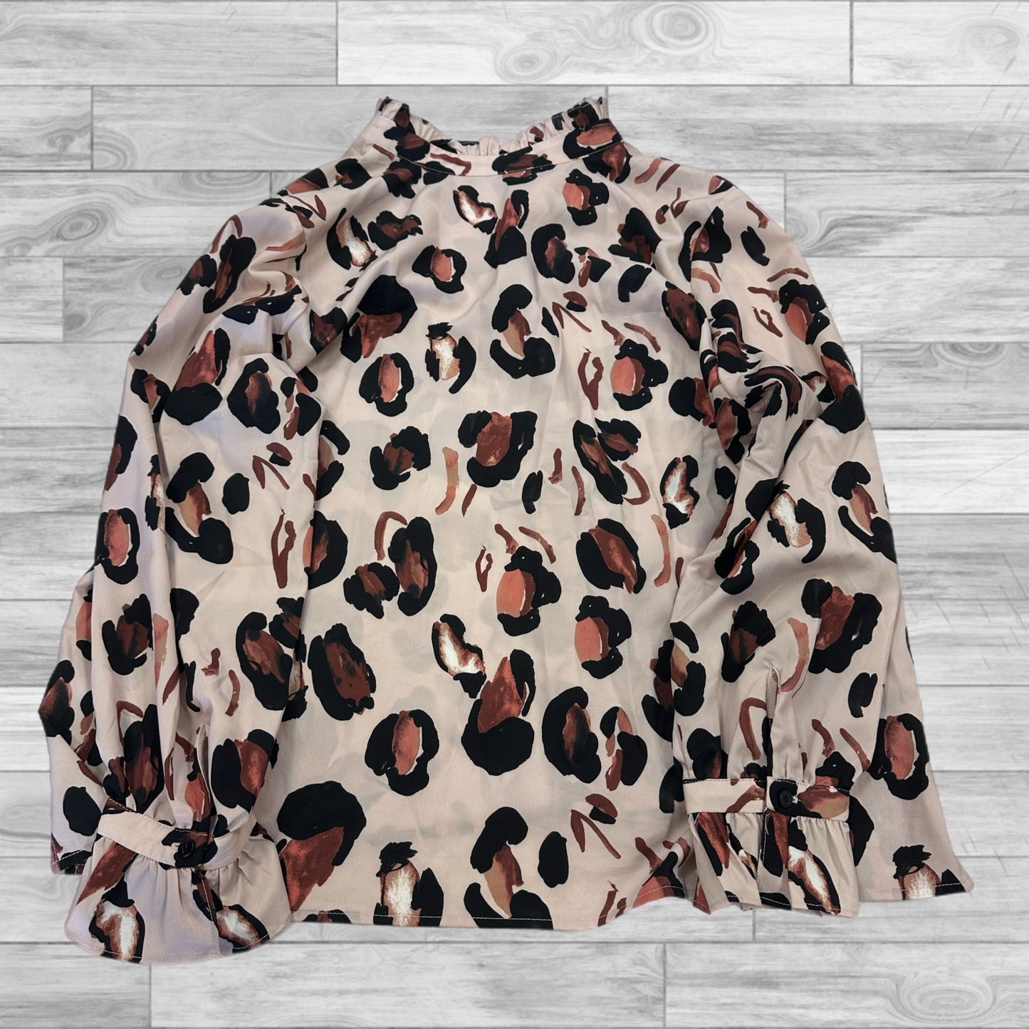 Top Long Sleeve By Eloquii In Animal Print, Size: Xl