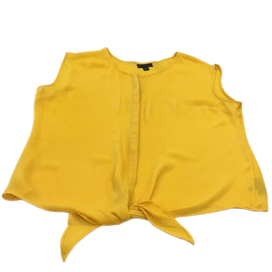 Top Sleeveless By Simply Vera In Yellow, Size: L